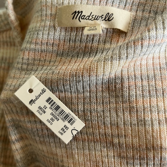 Madewell Space Dye Faux-Wrap Top - Picture 5 of 6